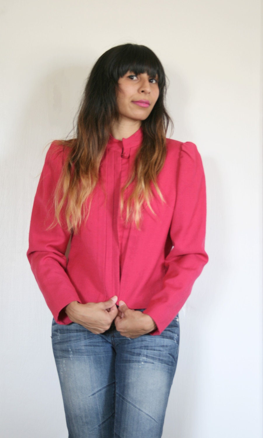 Supercute Women's Vintage Magenta Jacket
