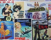 Hollywood,pop art,Marilyn Monroe printed heavy weight polyester viscose upholstery fabric-Half Yard