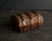 Vintage Metal Jewelry Box- Rustic Victorian
