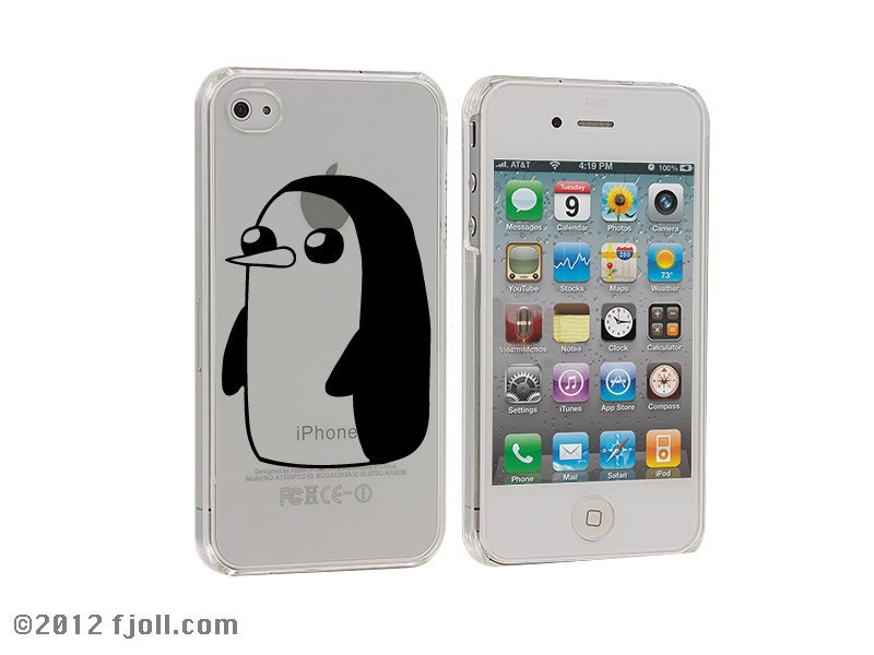 Adventure Time Gunter Clear iPhone 4 4S Case