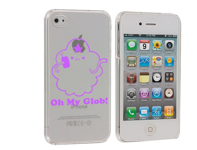 Adventure Time Lumpy Space Princess Oh My Glob Clear iPhone 4 4S Case