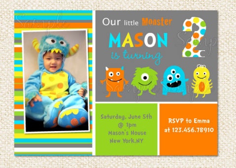 Monster Birthday Invitations