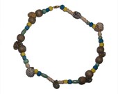Multicolored Wood and Shells Necklace