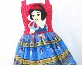 Snow Princess Custom Dress - Available in Sizes  2T, 3T, 4, 5 and 6