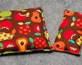 Corn Bag Microwave Heating Pad -- Apples and Pears Gift Set