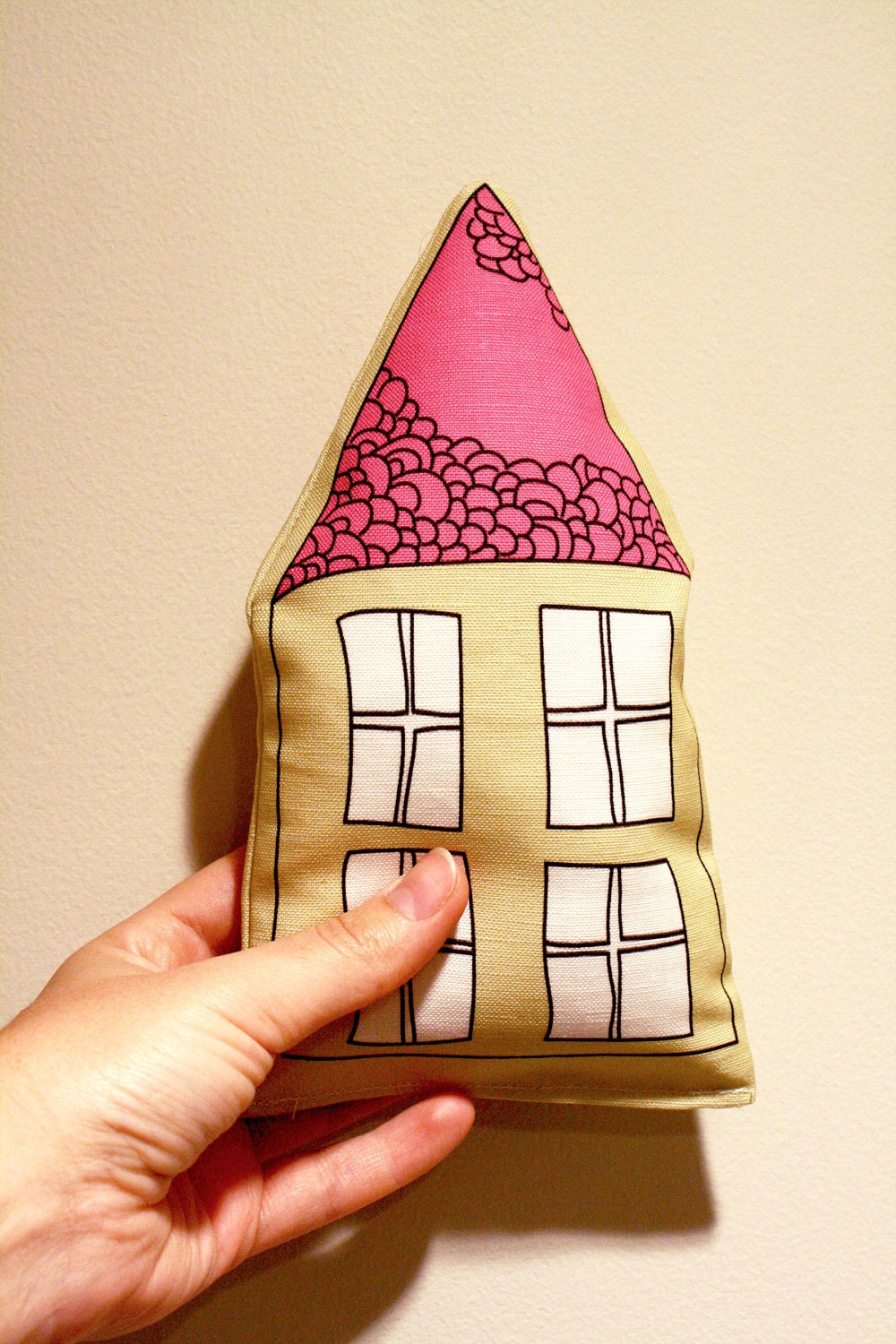 Tiny Tooth Fairy Pillow for kids - Organic- Colorful - Eco-Friendly - Ships 3 days from order- soft toy- childs gift- little house