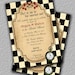 Alice in Wonderland Tea Party Invitation or Brithday Invitation, Bridal Shower Invitation, Invite