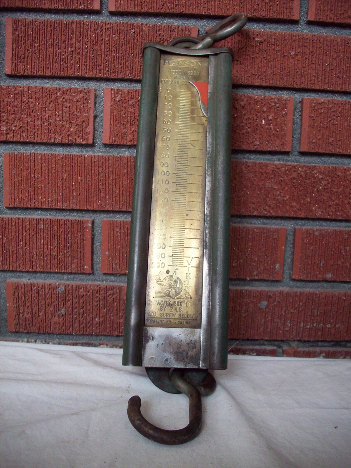 Items similar to Vintage Hanson Hanging Meat Scale on Etsy