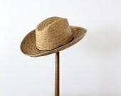 Vintage Straw Hat / Vintage Cowboy Hat