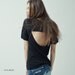 T shirt with cut out back