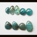 SALE,9 PCS Blue Apatite Crystal Freeform Cabochon,6.85g