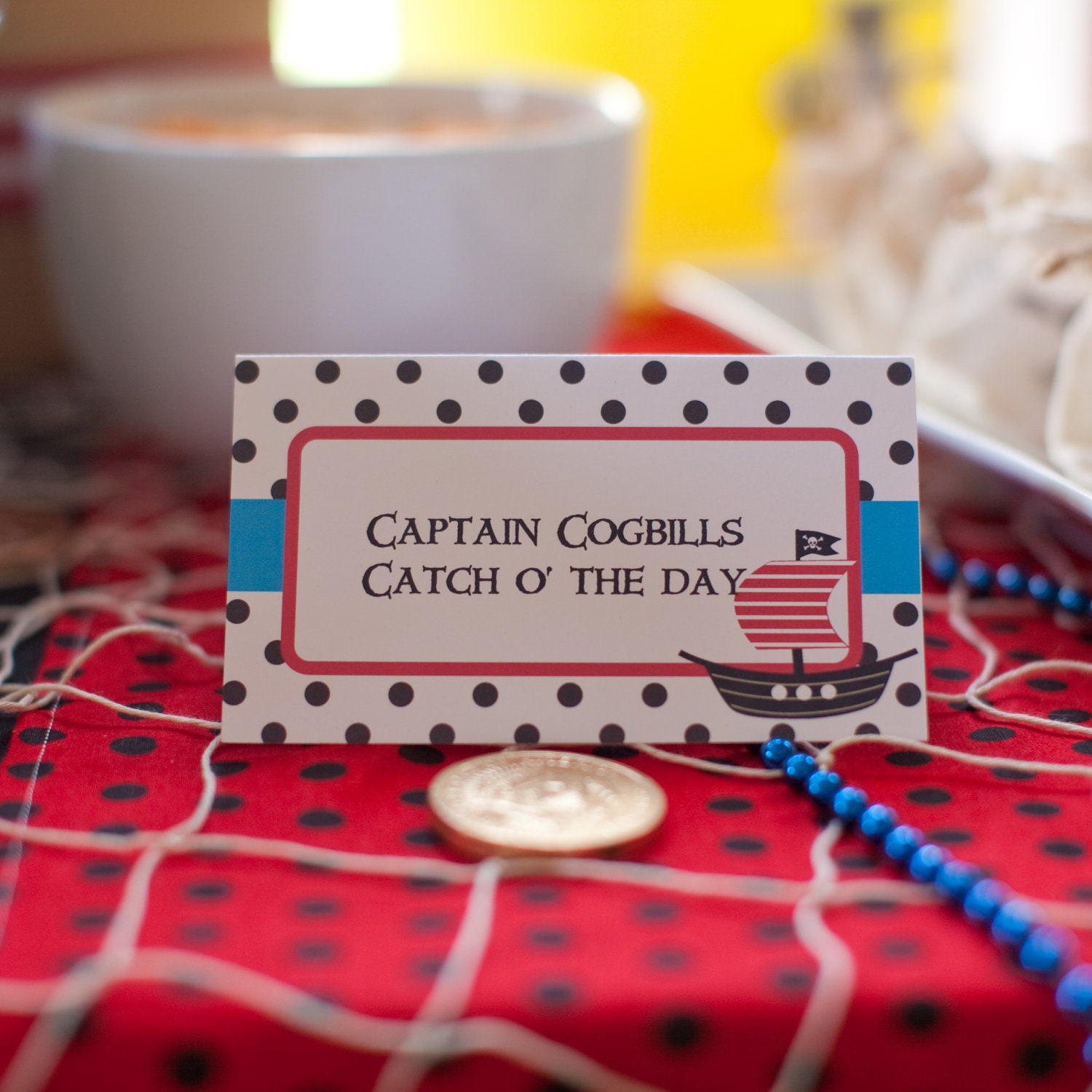 Printable Food Signs- Pirate Collection