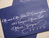 Calligraphy Envelope Addressing--The Savannah Font