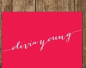 the Perfectionist folded stationery notecards - thank you notes