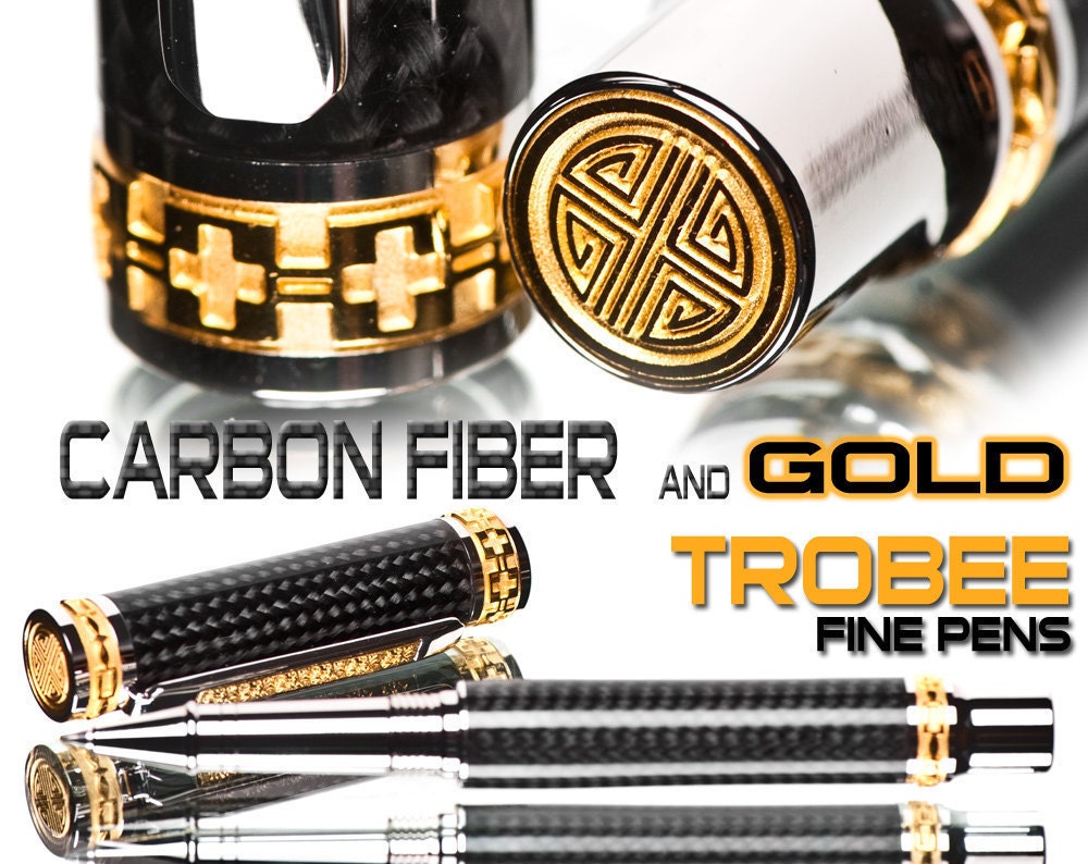 Best gift : Carbon Fiber Pen Rollerball with gold and platinum Expensive but worth every penny