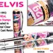 Elvis Presley Pen - Rollerball real pink stamps with the King on them handmade unique gift for a woman