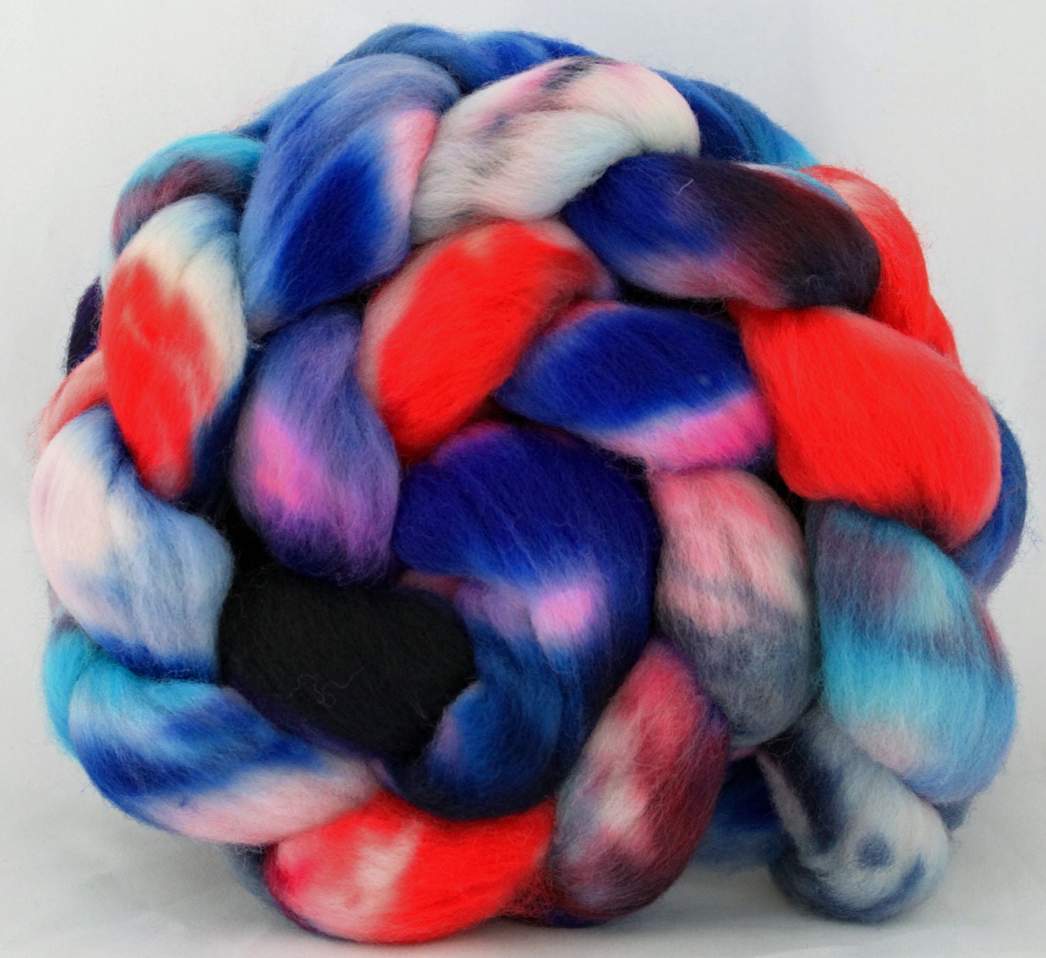 Hand dyed - Polwarth Combed Top - Spinning Fiber - Passion Within