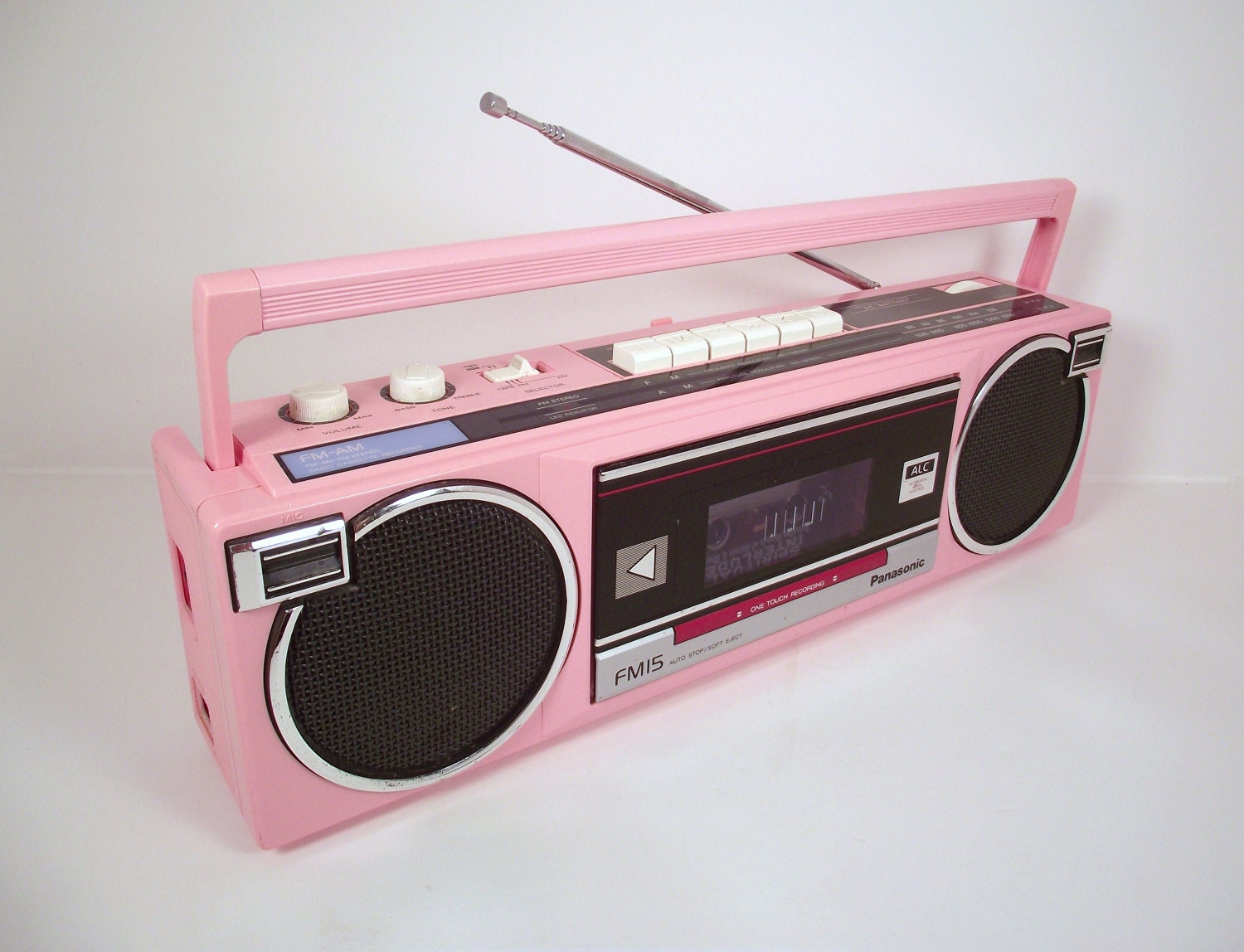 Items Similar To Vintage Panasonic 1980s Pink Portable Boombox Am Fm Radio Cassette Player Model 6863