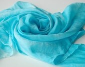 Waldorf Steiner Play Silk "Summer Sky" Blue 30" x 30" Hand Dyed with Edible Dye