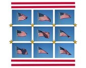American Flag Pop Art, Stars And Stripes Forever, Modern Graphic Pop Art Americana, The Maine View