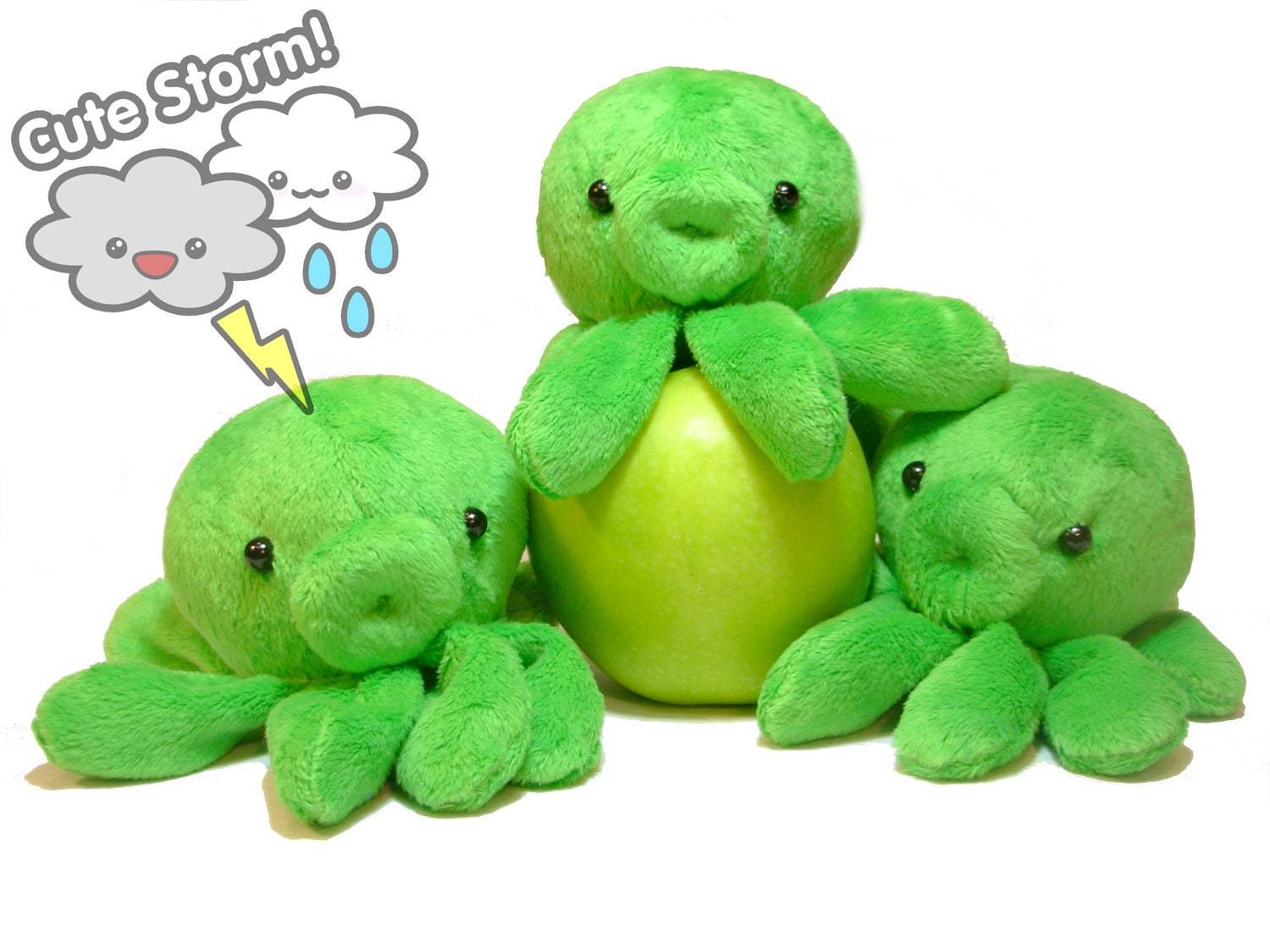 green octopus plush