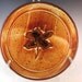 Dinner Plate With Carved Maple Leaf In Center