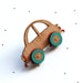 Wooden Laser Cut Car Brooch