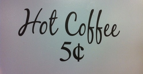 Hot Coffee Wall Decal