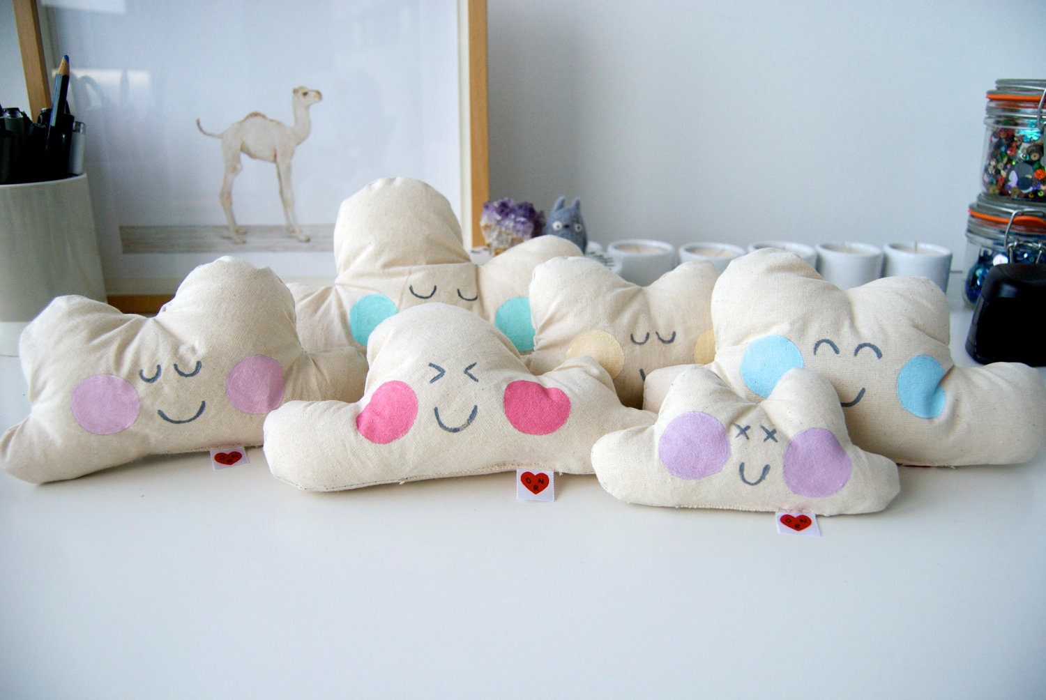 Happy Baby Cloud Plush (choose your colour)