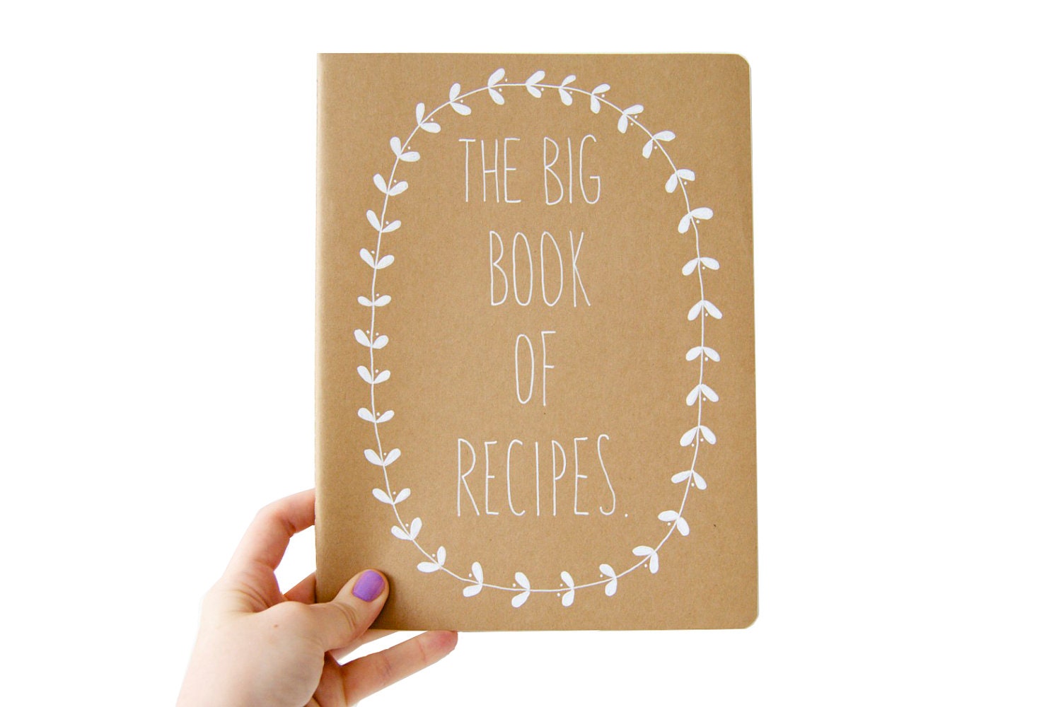 Large Ruled Notebook - The Big Book Of Recipes