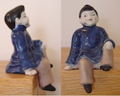 Vintage Made in Occupied JAPAN Shelf SITTER Boy Figurine