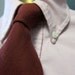 Vintage Brooks Brothers Maroon Linen Narrow Tie