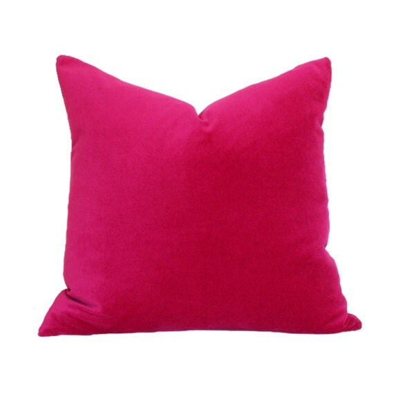 Magenta Velvet Designer Pillow Cover by AriannaBelle on Etsy