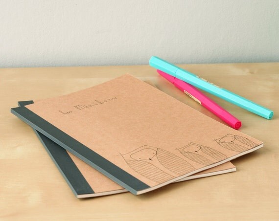 SOLDES - Carnet Hiboux de la Forêt - Carnet Les Miniboux A5