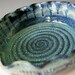 Deep Dish Pie Plate / Handmade Pottery / Lavender Blue Cream