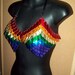 Pride, chainmaille, bra, scalemail, bikini, rainbow, bra, scale bikini, fantasy armor, burning man, fairy fest, sexy, gypsy, lesbian, gay