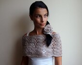 Capelet PDF crochet pattern - Infinity circle scarf shrug lace loop - DIY tutorial - Quick and easy gift