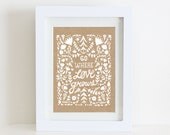 Go Where Love Grows 5x7 Screen Print