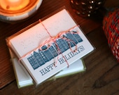 Happy Holidays / 6-Pack / Letterpress Printed Cards