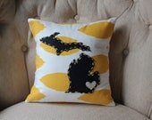 State Pillow - Michigan, Custom, 16x16