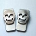 Men: Dad, Boss, Brother, Husband, Boyfriend Golden Skull Money Clip for Him