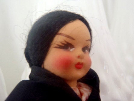 Miniature Vintage Doll Italian Handpainted Eros Doll