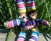 New Handmade Evil Ugly Sock Critter meets OUTSIDERS. Not your average sock monkey. On sale was 25.00