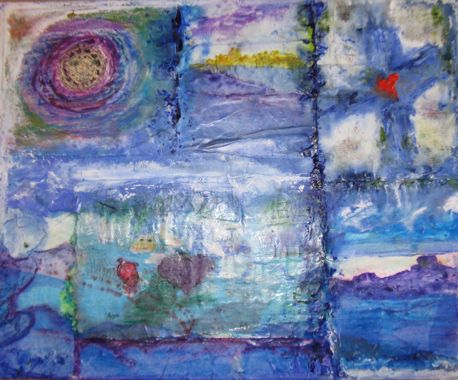 20" by 16" Original Mixed Media Encaustic