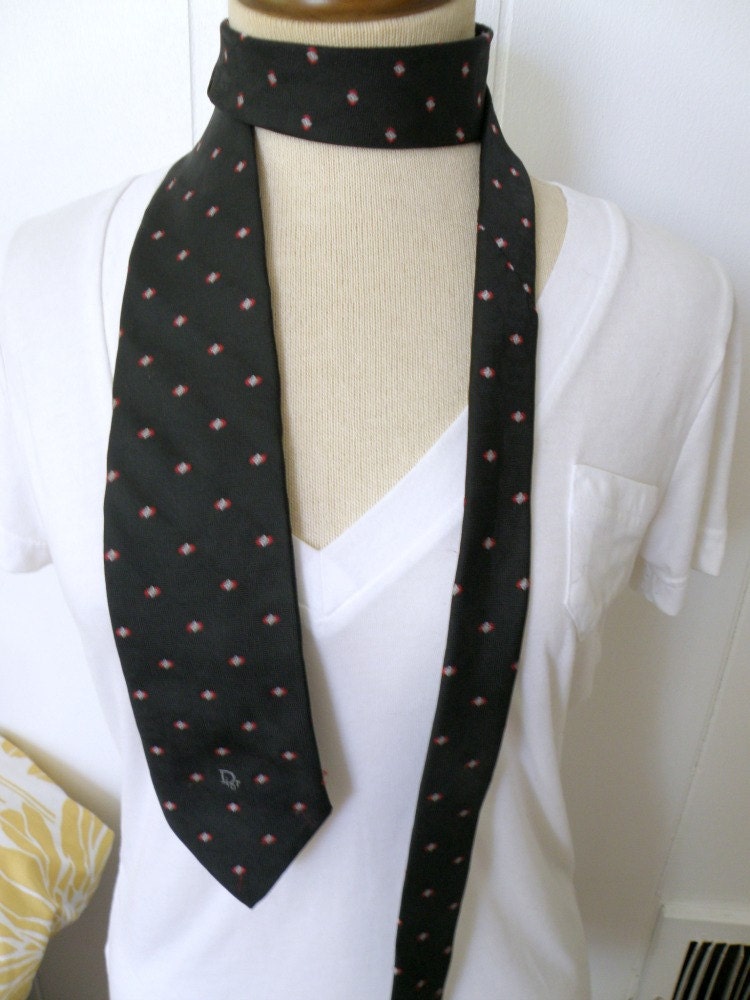 Vintage Men's Christian DIOR Necktie - ships FREE in the USA