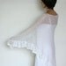 Spring Scarf Rustic Crocheted white Wrap Shawl wedding accessory