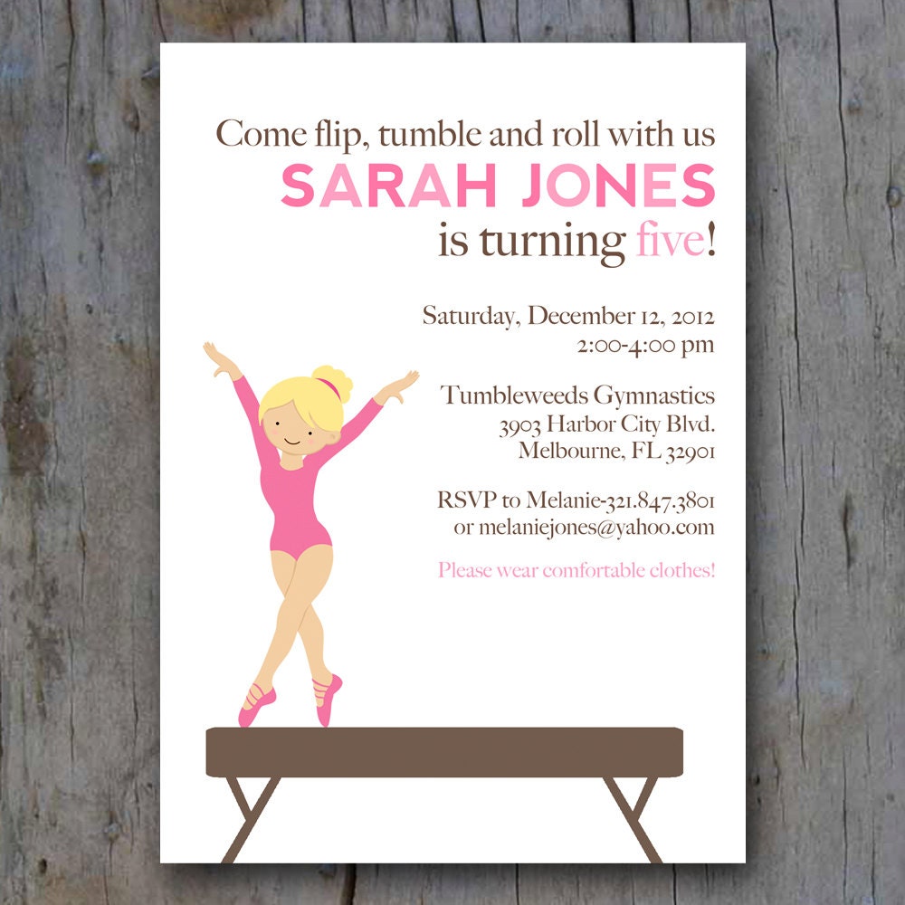 Printable Gymnastics Party Invite Il_170x135