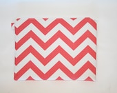 Coral Chevron iPad Case