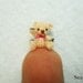 1/2 Inch Micro Miniature Bear - Extreme Tiny Thread Crochet Mohair Teddy Bear Stuff Animal  - Made To Order