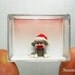 Micro Christmas Sock Monkey Doll - Mini Amigurumi Tiny Crochet Miniature Sock Monkeys - Made To Order